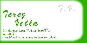 terez vella business card